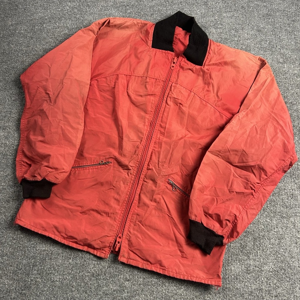 Vintage Sun Valley Jacket Mens Small Red Hooded Nylon Ski Windbreaker 60s